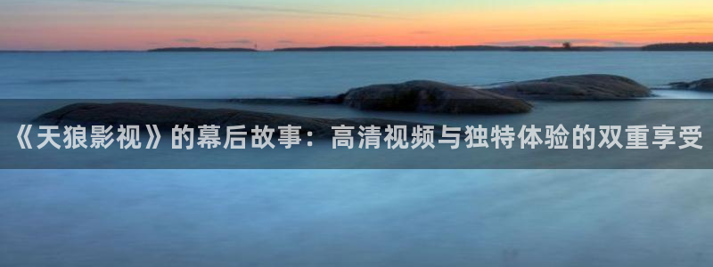 不卡影院一区：《天狼影视》的幕后故事：高清视频与独特体验的双重享受